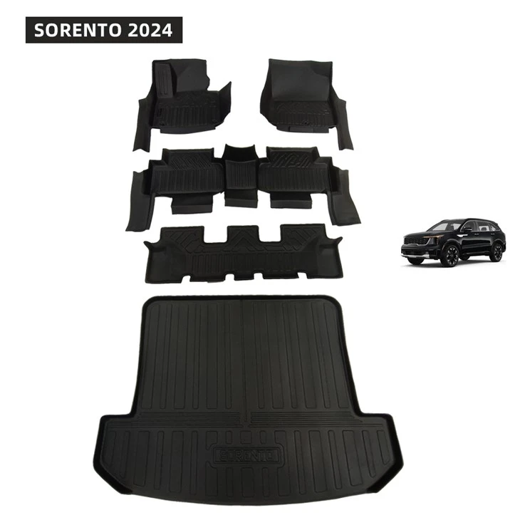 China 5D TPE Non-Slip Waterproof Car Mats for Sorento 2024